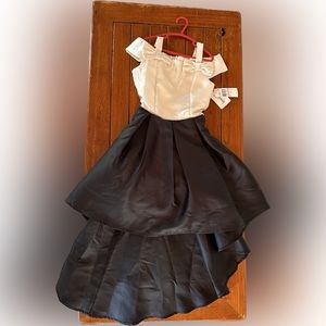 NWT Satin Formal Hi-Low Dress Girls Size 10
